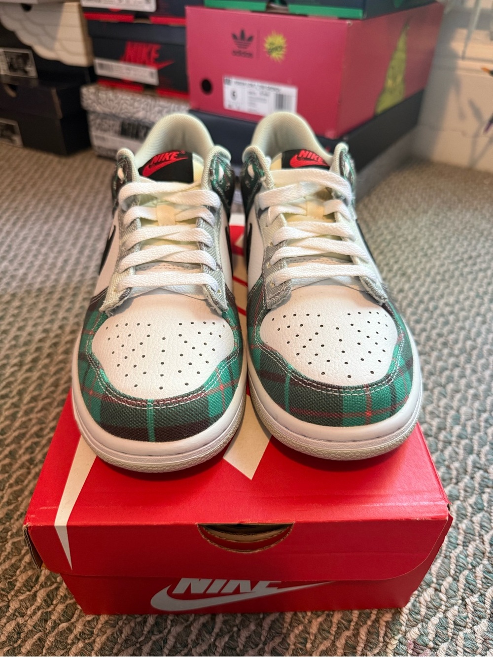 Nike Dink Low Christmas Plaid